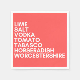 Cocktail napkin grappige rode hond servet