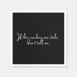 Cocktail napkin grappige zwarte partij servet