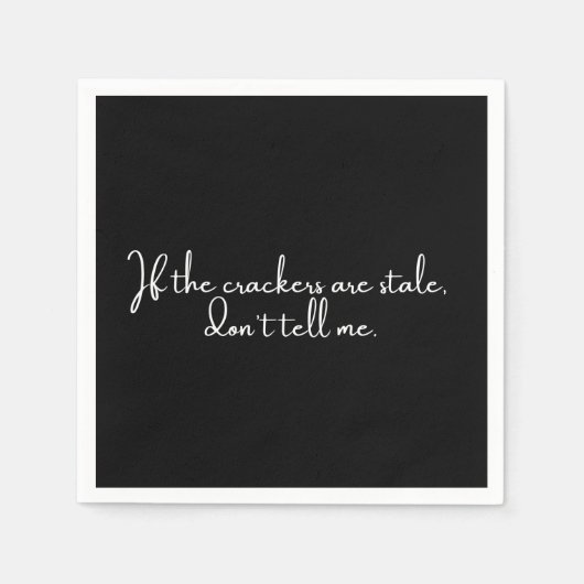 Cocktail napkin grappige zwarte partij servet (Voorkant)