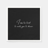 Cocktail napkin grappige zwarte partij servet (Voorkant)