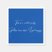 Cocktail napkin grappige zwarte partij servet (Voorkant)