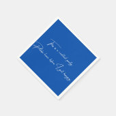 Cocktail napkin grappige zwarte partij servet (Hoek)