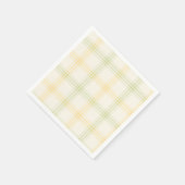 Cocktail Napkin | Lime & Lemon Plaid | Gin & Tonic Servet (Hoek)