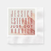 Cocktail Napkin — Lovely in Pink and Lavenders Servet (Voorkant)