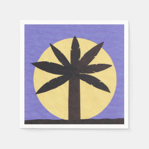 Cocktail Napkin met een ontwerp van de palmboom Servetten