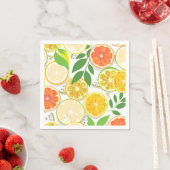 Cocktail Napkins - Boho Citrus Slices Servet (Insitu)