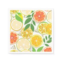 Cocktail Napkins - Boho Citrus Slices