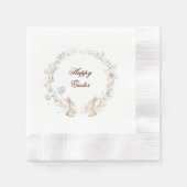 Cocktail Napkins – Easter Bunny Cupcakes Servet (Voorkant)