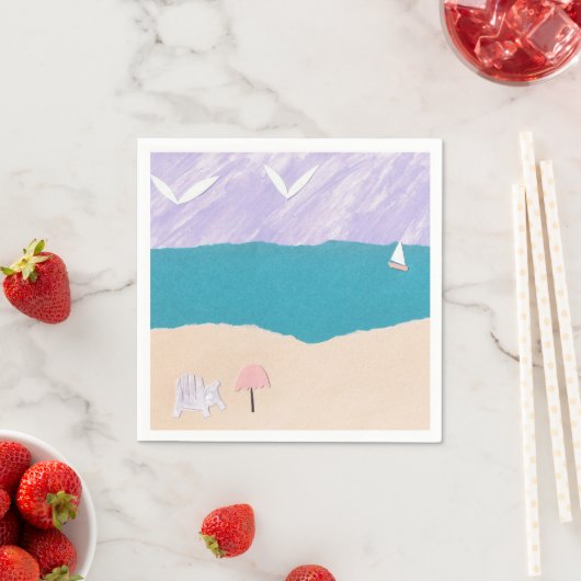 Cocktail Napkins met bandontwerp Servetten (Insitu)