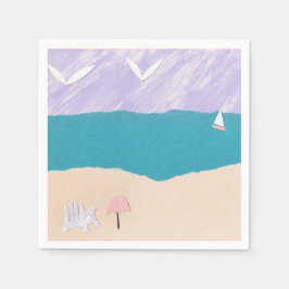 Cocktail Napkins met bandontwerp Servetten