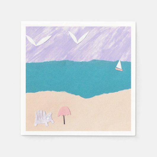 Cocktail Napkins met bandontwerp Servetten (Voorkant)