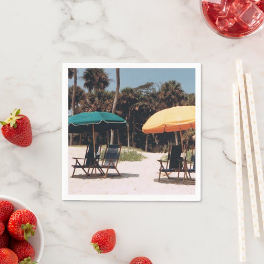 Cocktail Napkins met een Island Scene Servetten (Insitu)