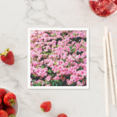 Cocktail Napkins met een roze Floral-ontwerp Servet (Insitu)