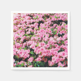 Cocktail Napkins met een roze Floral-ontwerp Servet