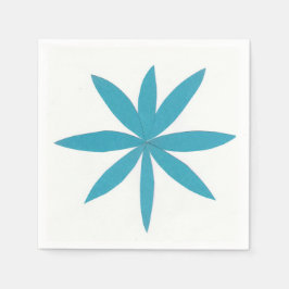 Cocktail Napkins met een Turquoise Star-ontwerp Servetten