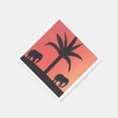 Cocktail Napkins met ellefant design Servet (Hoek)