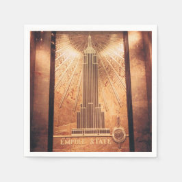 Cocktail Napkins met Empire State Building Servetten