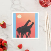 Cocktail Napkins met Giraffe design Servetten (Insitu)