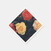 Cocktail Napkins met Rozen Servet (Hoek)