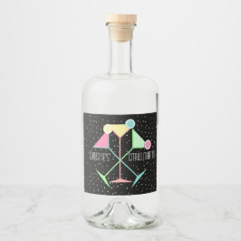 Cocktail Night Martini Likeurfles Etiket