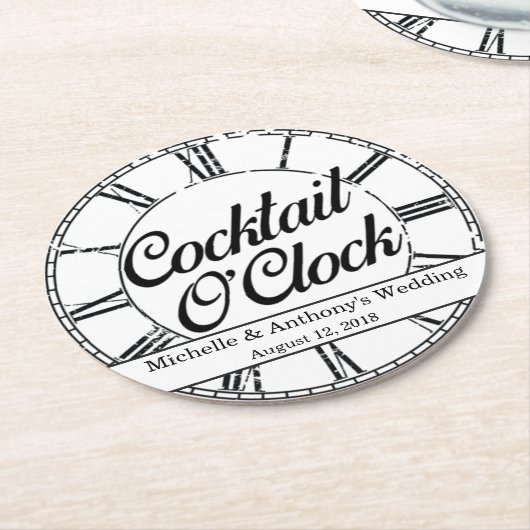 Cocktail O'Clock Onderzetter (Gebogen)