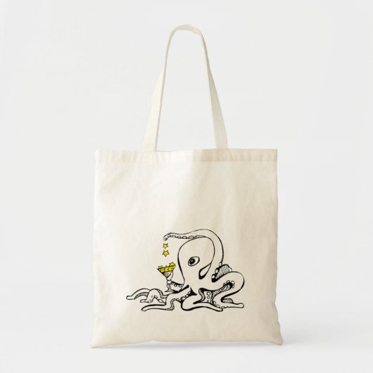 Cocktail Octopus Tote Bag (Voorkant)