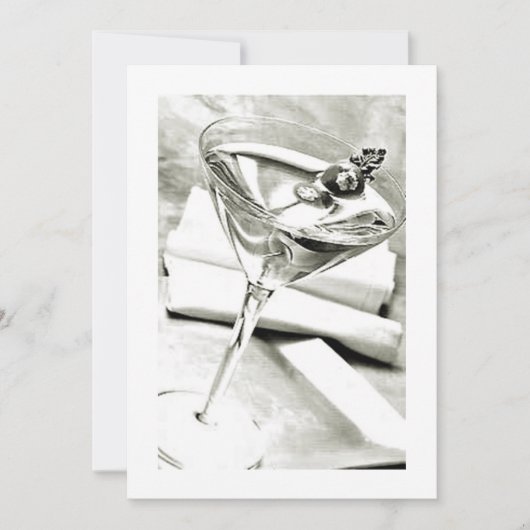 COCKTAIL OF ELKE UITNODIGING VOOR EEN VOLWASSENENF (Voorkant)