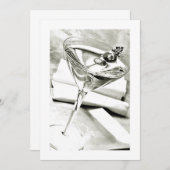 COCKTAIL OF ELKE UITNODIGING VOOR EEN VOLWASSENENF (Voorkant / Achterkant)