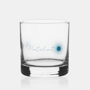 Cocktail- of whiskyglas van een vakantieoord whisky glas