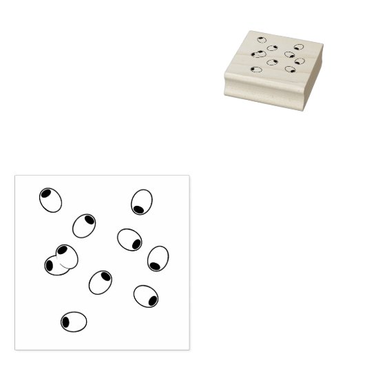 Cocktail Olijven Art Stamp Rubberstempel (Gestempeld)