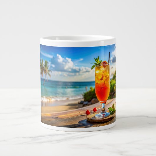 Cocktail on beach grote koffiekop (Voorkant)