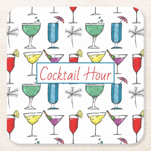 Cocktail Onderzetter van Papier (Voorkant)