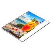 Cocktail op het strand notitieboek (Linkerzijde)