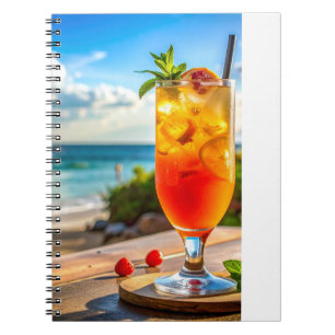 Cocktail op het strand notitieboek