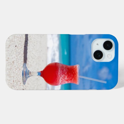 Cocktail op het Zand Case-Mate iPhone Case (Achterkant (horizontaal))