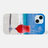 Cocktail op het Zand iPhone 15 Case (Achterkant horizontaal)