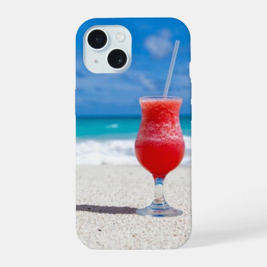 Cocktail op het Zand iPhone 15 Case (Achterkant)
