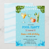 Cocktail op uitnodiging van de poolpartij (Voorkant / Achterkant)