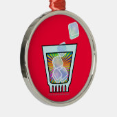 COCKTAIL - OUD FASHIONED - ROCKGLAS METALEN ORNAMENT (Rechts)