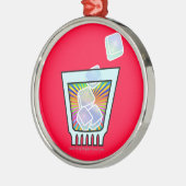 COCKTAIL - OUD FASHIONED - ROCKGLAS METALEN ORNAMENT (Links)