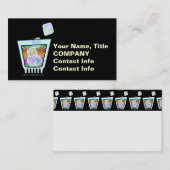 COCKTAIL - OUD FASHIONED - ROCKGLAS VISITEKAARTJE (Voorkant / Achterkant)