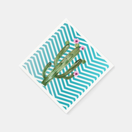 Cocktail Papier Servet Boho Cactussen Cactus Succu (Hoek)