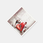 Cocktail Papier Servet Country Wood Sleutel tot mi (Hoek)