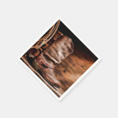 Cocktail Papier Servet Cowboy Laarzen Schuur Hout  (Hoek)