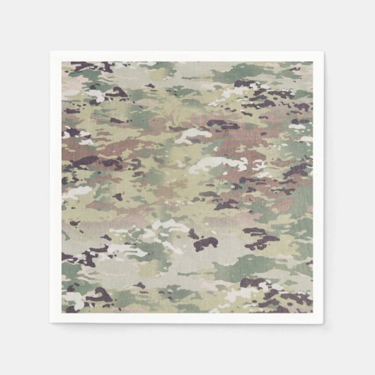 Cocktail Papier Servet Leger OCP Camo Uniform Kame (Voorkant)