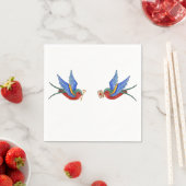 Cocktail Papier servet Traditionele Bird Tattoo Sp (Insitu)