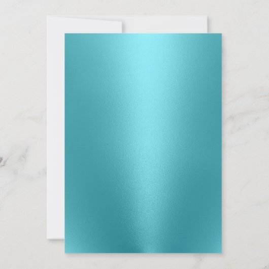 Cocktail-partij Modern Turquoise Kaart (Achterkant)