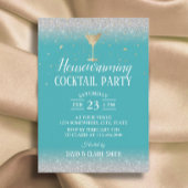 Cocktail-partij Modern Turquoise Kaart