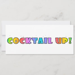 COCKTAIL. PARTIJINVITATIE KAART