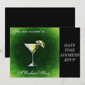 Cocktail Party Absinthe Kaart (Voorkant / Achterkant)